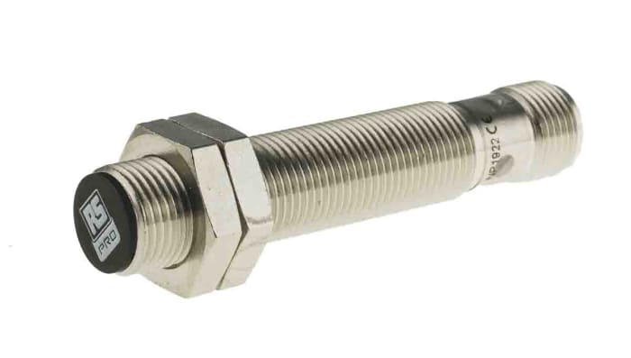 RS PRO Inductive Threaded Barrel Proximity Sensor, M12, 2 mm Detection, NPN NO, 10 → 30 V dc
