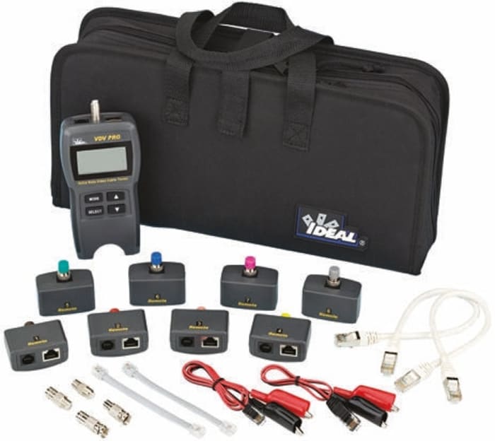 Ideal VDV Pro 8 33-771 Video, Data & Voice Wiring Tester of Cable Continuity, Miswire, Open Circuit, Short Circuit
