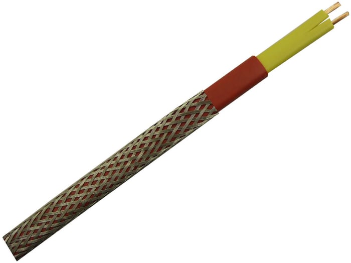 Cable calefactor RS PRO de potencia constante, circuito paralelo, 50m, 15W/m, temp. -60 → +200 °C.