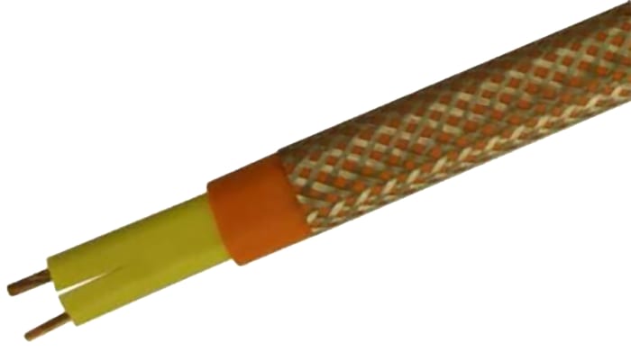 RS PRO Constant Wattage Trace Heating Cable, 20W/m, -60 → +200 °C, 50m