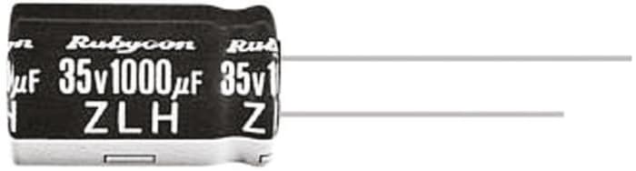 Rubycon 270μF Electrolytic Aluminium Electrolytic Capacitor 35V dc, Through Hole - 35ZLH270MEFC8X16