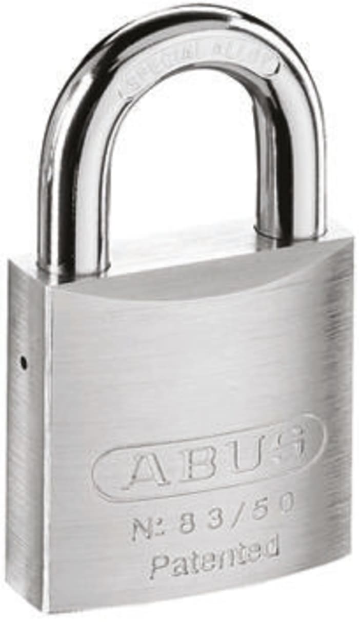 Candado de uso intensivo de Acero ABUS, Ø de grillete 10mm, color Gris, para Interior, exterior