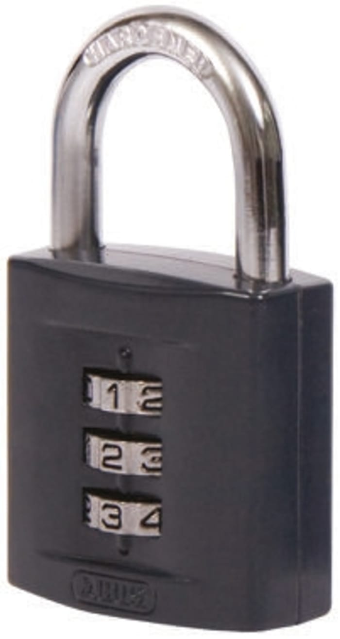 ABUS Combination Weatherproof Steel, Zinc Combination Padlock, 6.5mm Shackle, 42mm Body