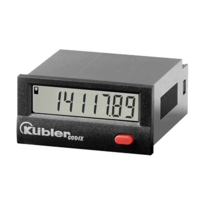 Kubler CODIX 141 Hour Meter, 7 Digit LCD, 10 → 30 V dc