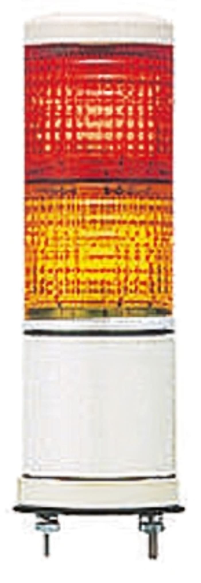 Schneider Electric Harmony XVC6 Series Red/Amber Beacon Tower, 2 Lights, 24 V ac/dc, Surface Mount