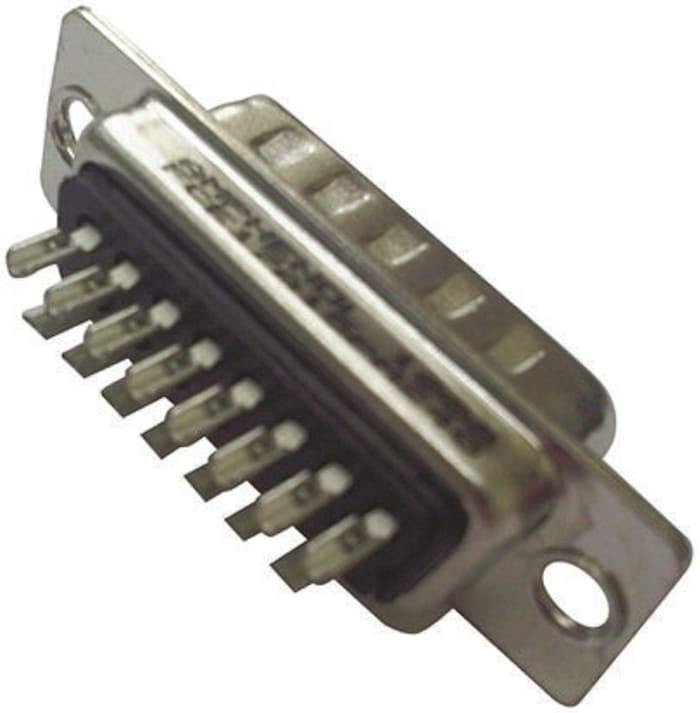 Amphenol Communications Solutions FCE17 25 Way Straight 2.76 mm Pitch Panel D-Sub Connector Male