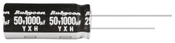 Condensateur Rubycon série YXH, Aluminium électrolytique 470μF, 35V c.c.