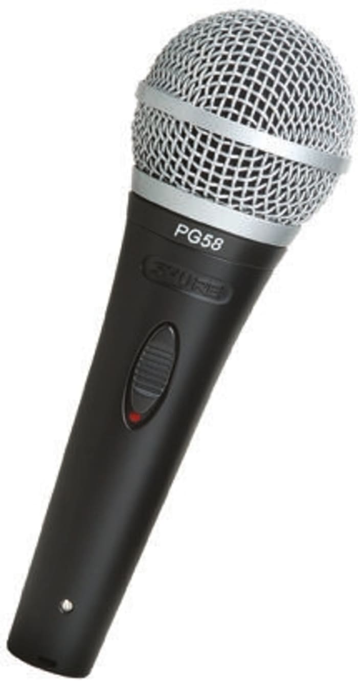 Hand Held Wired Microphone Shure PG58-XLR, Unidirectional 300Ω