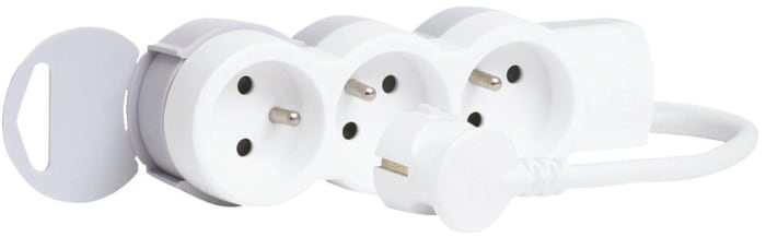 Legrand 3m 3 Socket Type E - French Extension Lead, 230 V ac