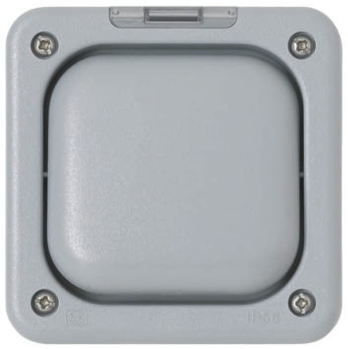 K56400GRY MK Electric MK Electric Grey Outdoor Light Switch 1 Way 1 Gang Masterseal 705 1673 RS Components