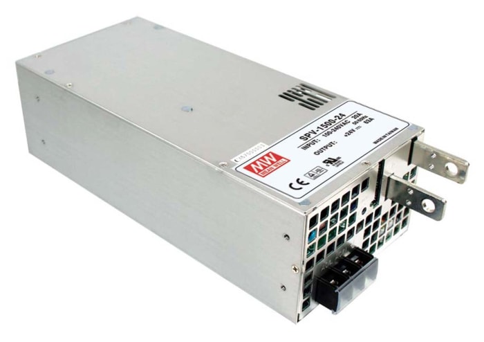 Mean Well Embedded Switch Mode Power Supply SMPS, SPV-1500-24RS, 24V dc, 63A, 1.5kW, 1 Output, 127 → 370 V dc,