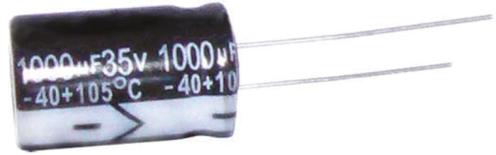 RS PRO 22μF Aluminium Electrolytic Capacitor 25V dc, Radial, Through Hole