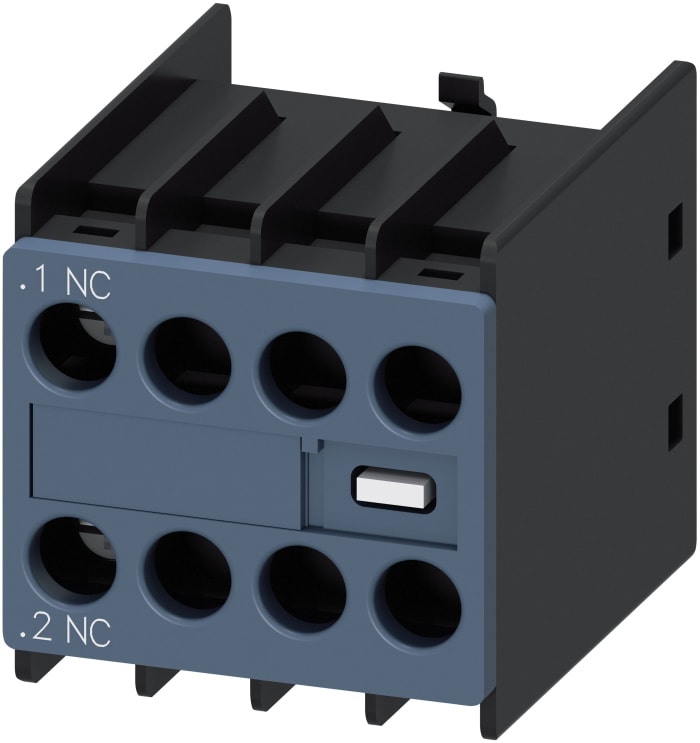 Contacto auxiliar Siemens Sirius Innovation 3RH2, montaje: a presión, terminal: Tornillo, 1 NC, 250 Vdc, 690 Vac, 6 A