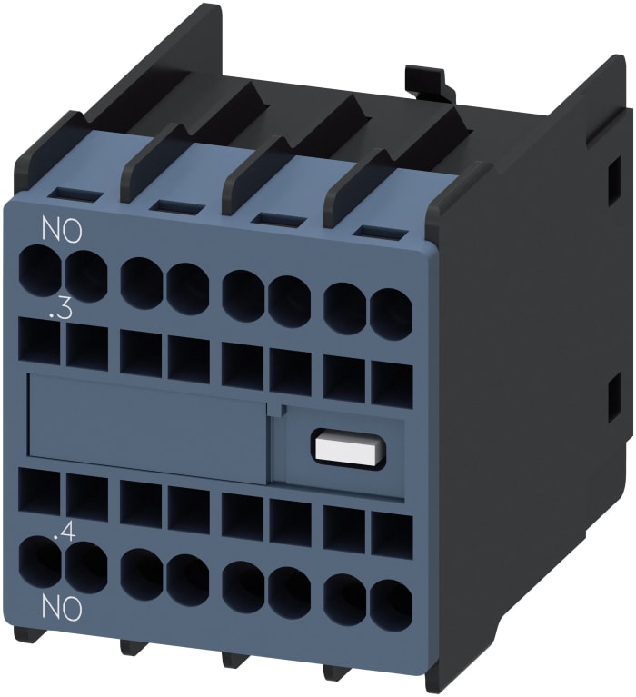 Yardımcı Kontak Cage Clamp Bağlantılı, NO, 6 A dc, 10 A ac, 250 V dc, 690 V ac, Geçirerek Takma