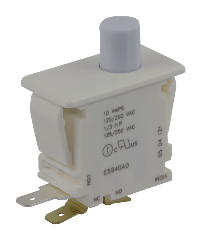 Micro commutateur de porte, SPDT, 10 A @ 250 V c.a.