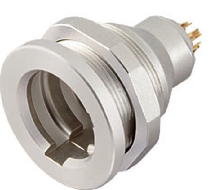 binder Circular Connector, 4 Contacts, Panel Mount, Subminiature Connector, Socket, Female, IP67, 430 Series
