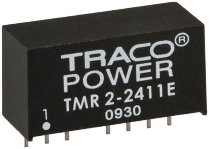 TRACOPOWER TMR 2E DC-DC Converter, 12V dc/ 167mA Output, 9 → 18 V dc Input, 2W, Through Hole, +85°C Max Temp