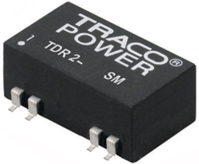 TRACOPOWER TDR 2SM DC-DC Converter, ±15V dc/ ±67mA Output, 18 → 36 V dc Input, 2W, Surface Mount, +85°C Max Temp