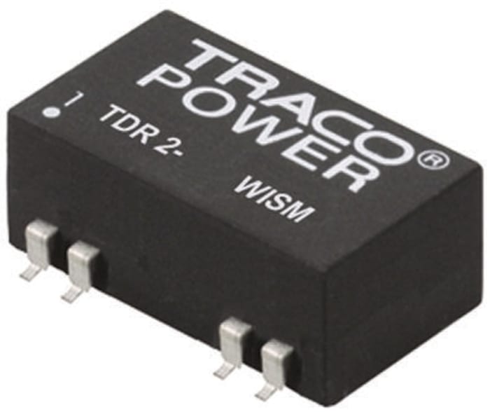 TRACOPOWER TDR 2WISM DC-DC Converter, 5V dc/ 400mA Output, 4.5 → 18 V dc Input, 2W, Surface Mount, +85°C Max