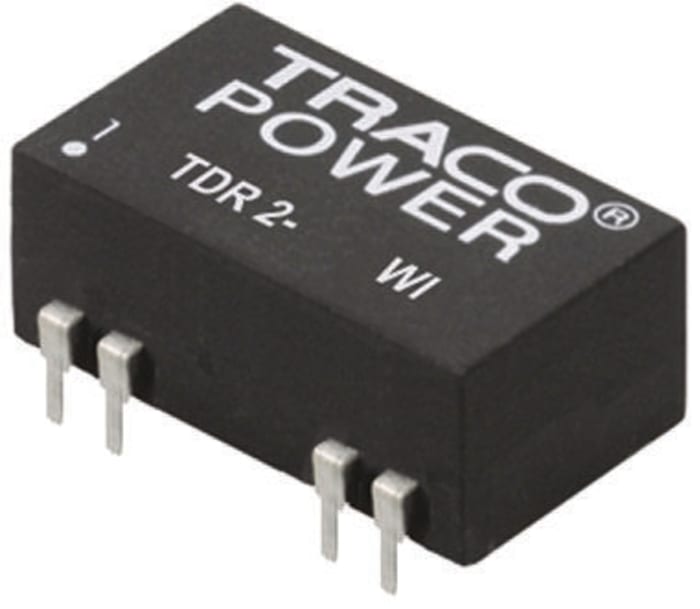 TRACOPOWER TDR 2WI DC-DC Converter, ±15V dc/ ±67mA Output, 9 → 36 V dc Input, 2W, Through Hole, +85°C Max Temp