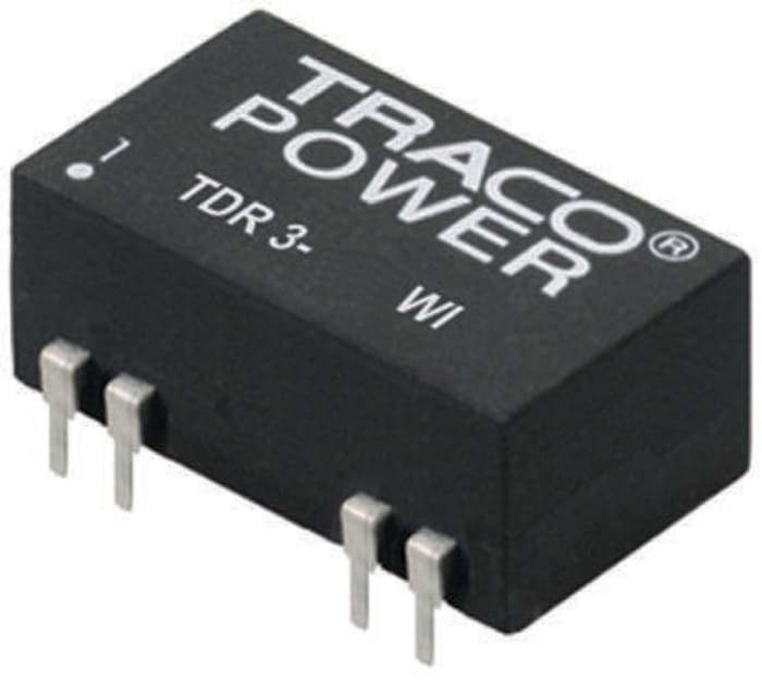 Izolovaný DC/DC měnič 3W, výstup: 5V dc 600mA 1500V dc, Vin 18 → 75 V dc