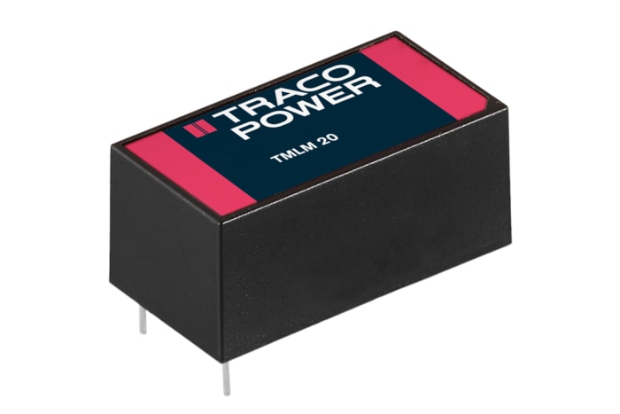 TRACOPOWER Switching Power Supply, TMLM 20124, 24V dc, 833mA, 20W, 1 Output, 90 → 264V ac Input Voltage
