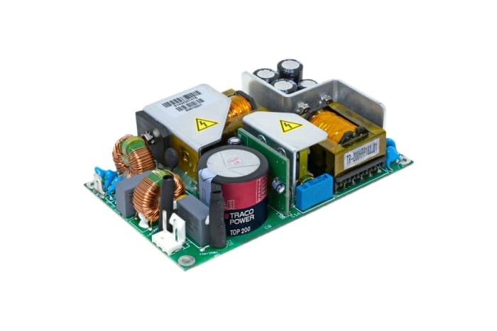 TRACOPOWER Switching Power Supply, TOP 200-112, 12V dc, 16A, 200W, 1 Output, 85 → 265V ac Input Voltage