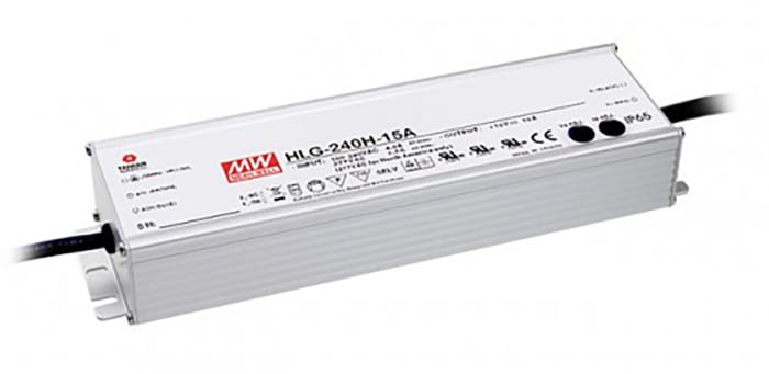 Budič LED HLG-240H-30B 30V 8A 240W ztlumování: 1 až 10 V, potenciometr IP67 konstantní napětí MEAN WELL