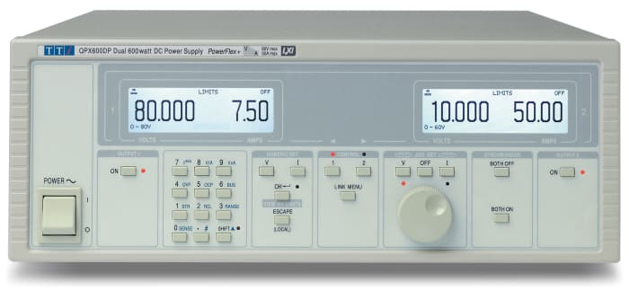Laboratuvar Tipi Güç Kaynağı Aim-TTi QPX600DP, 2 Çıkışlı, Dijital, Çıkış Gücü: 600W, 0 → 80V