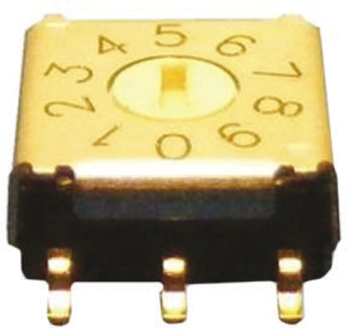 Omron 16 Way Surface Mount DIP Switch, Rotary Flush Actuator