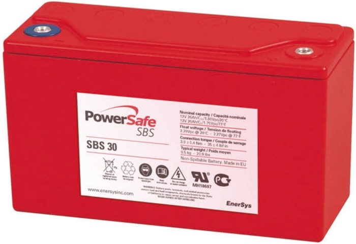 Enersys 12V M6 Sealed Lead Acid Battery, 26Ah