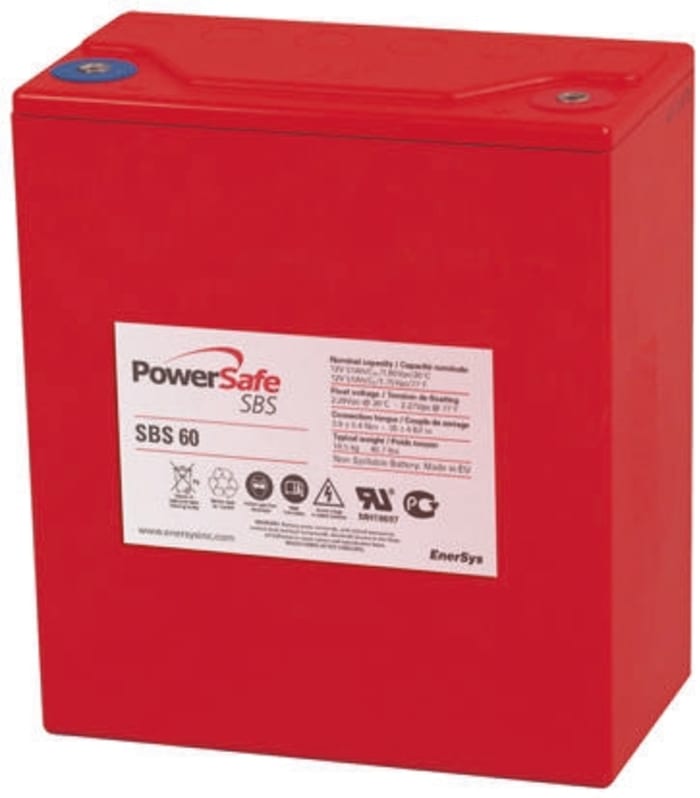Enersys 12V M6 Sealed Lead Acid Battery, 51Ah