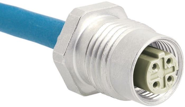 HARTING Female 4 way M12 to Sensor Actuator Cable, 700mm