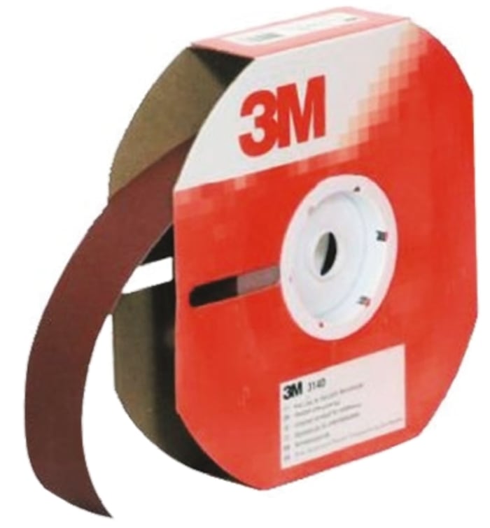 Rouleau de tissus abrasifs, à l'Oxyde d'aluminium, 3M, Grain P0040, P40, Gros 25m x 50mm