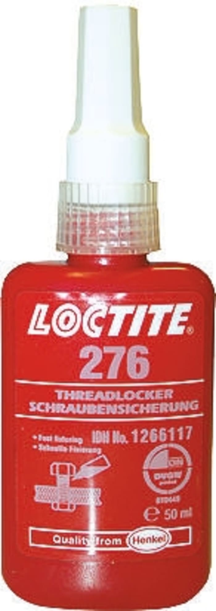 1266117 Loctite Loctite Loctite 276 Green Threadlocking Adhesive, 50 ml, 24 h Cure Time 708