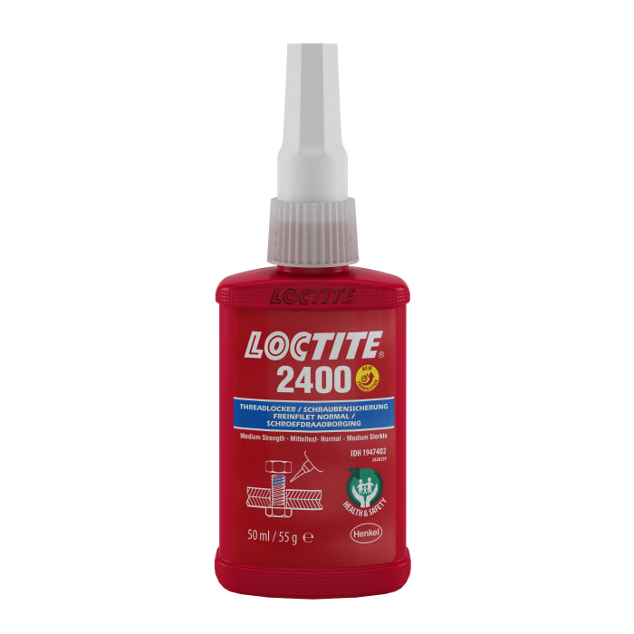 Loctite Loctite 2400 Blue Threadlocking Adhesive, 50 ml, 24 h Cure Time
