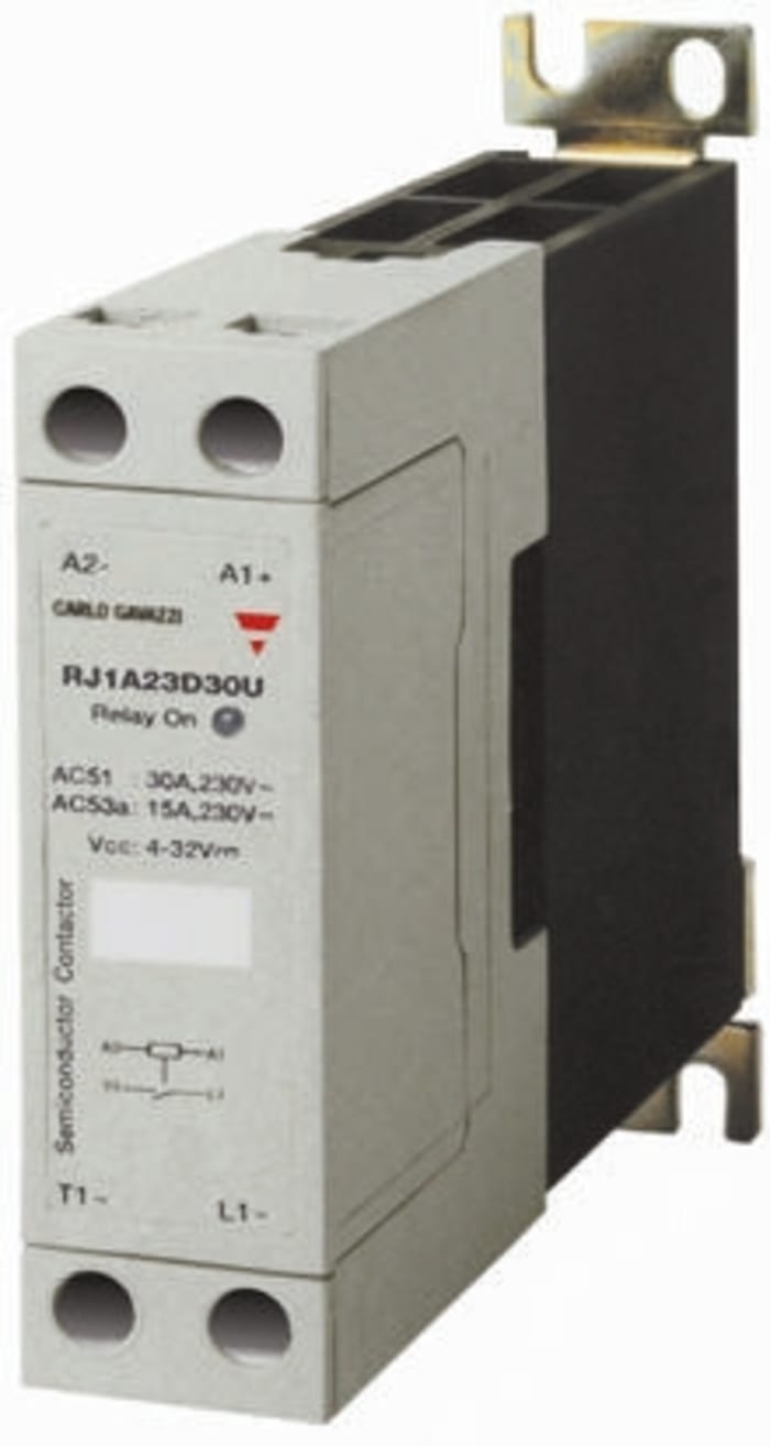 Carlo Gavazzi Solid State Relay, 30 A rms Load, DIN Rail Mount, 265 V ac Load, 32 V dc Control