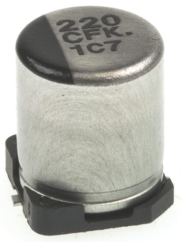 Condensateur électrolytique aluminium Panasonic série FK, Aluminium électrolytique 220μF, 16V c.c.