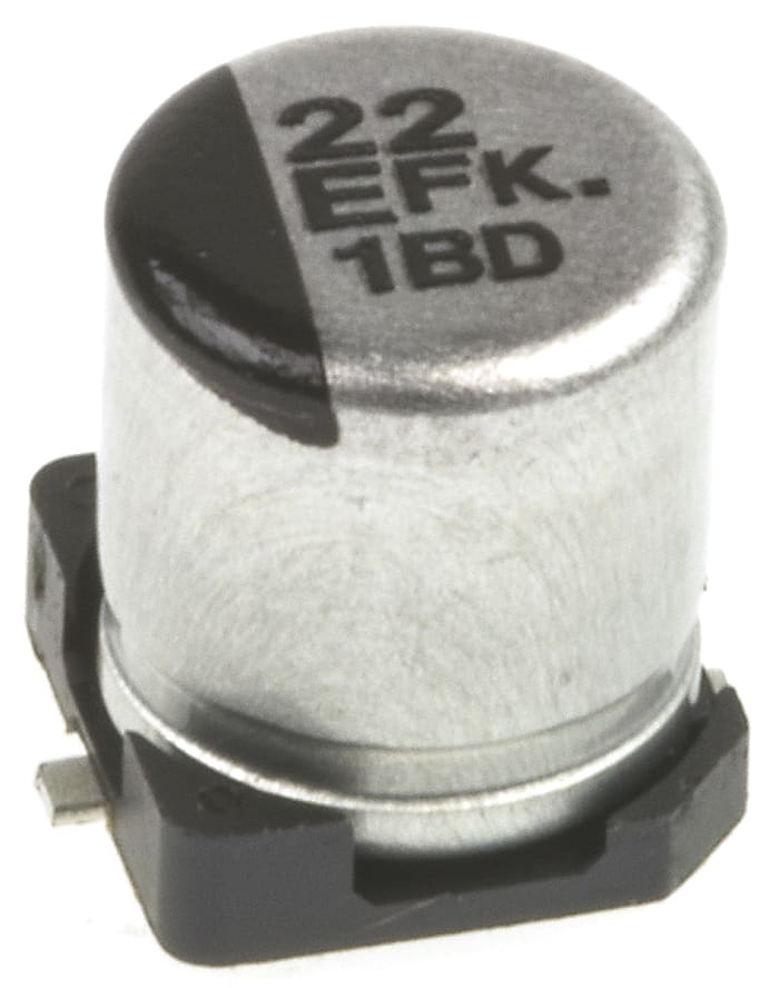 Condensateur électrolytique aluminium Panasonic série FK, Aluminium électrolytique 22μF, 25V c.c.
