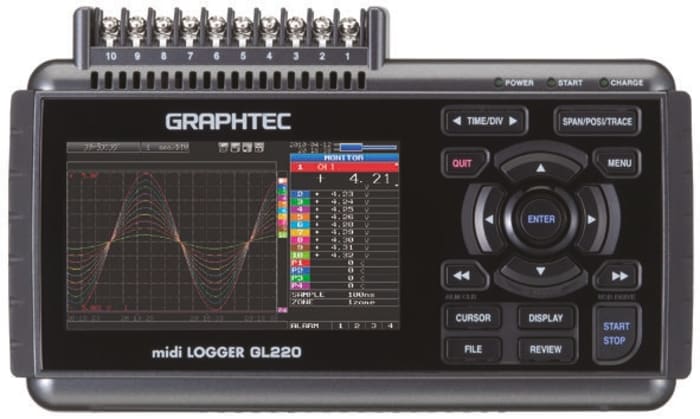 Gl2 Graphtec Graphtec Gl2 Data Logger With B E J K N R S T W Sensor For Humidity Temperature Voltage Measurement 10 709 9502 Rs Components