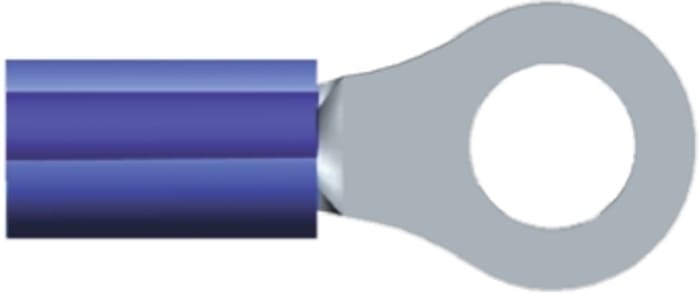 Cosses à œillet TE Connectivity, Isolée, Bleu, 2.6mm², M4