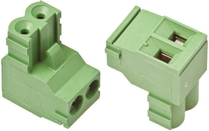 TE Connectivity Buchanan Series Pluggable Terminal Block, 3-Contact, 5mm Pitch, Through Hole Mount, 1-Row, Screw