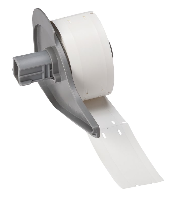 Brady B-109 Rigid Polythene White Cable Labels, 19.05mm Width, 76.2mm Height, 100 Qty