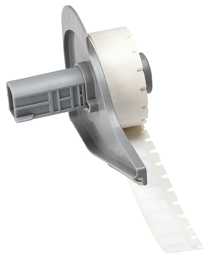 Brady B-423 Polyester White Label Roll, 12.7mm Width, 6.99mm Height, 750 Qty