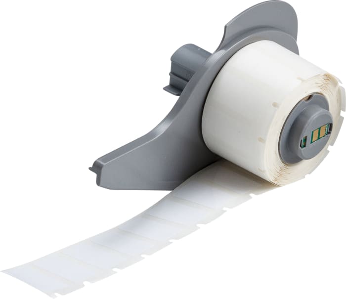 Brady B-423 Polyester White Label Roll, 25.40mm Width, 12.7mm Height, 500 Qty