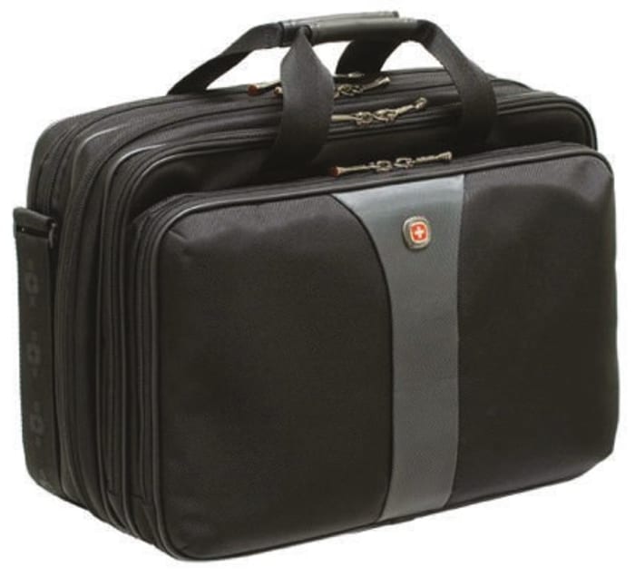 Wenger Legacy 17in Laptop Briefcase, Black