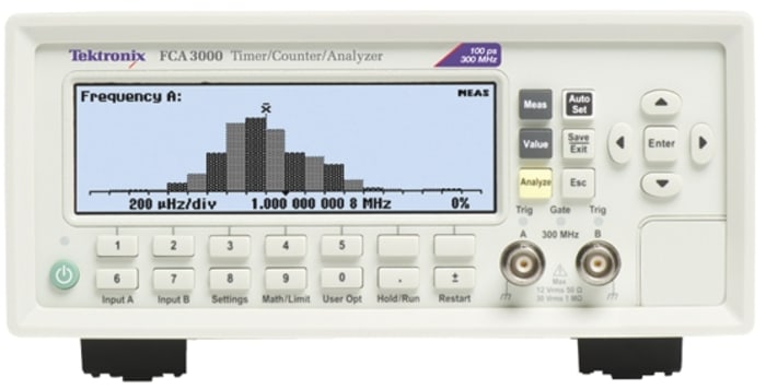 Tektronix FCA3000 Frequency Counter, 0.001 Hz Min, 300MHz Max, 12 Digit Resolution - With UKAS Calibration
