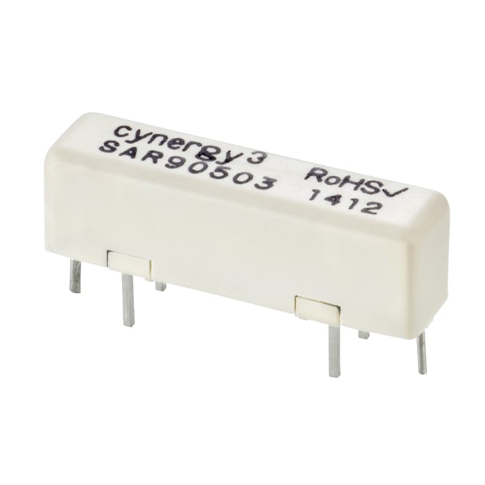 Sensata Cynergy3 PCB Mount Reed Relay, 24V dc Coil, SPST, 20V dc Max, 0.5 A Max, 1000Ω