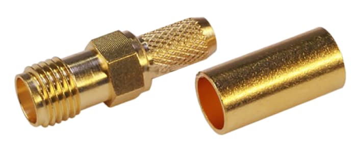Connecteur SMA Telegartner Femelle Droit, raccordement A sertir 50Ω Montage sur câble