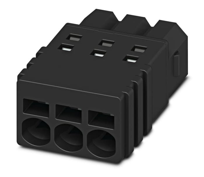 Phoenix Contact, 2.5mm Pitch, PTSM 0.5/ 8-P-2.5, 8 Way, , Pluggable Terminal Block, Plug, Cable Mount, Spring Cage